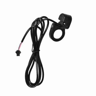 Imagem de Generic Interruptor de Buzina Elétrica, Botão Durável à Prova de Chuva para Scooter de Bicicleta Elétrica, Comprimento de Cabo de 1,5 M, Adequado para Guidão, 22,5 Mm de Diâmetro