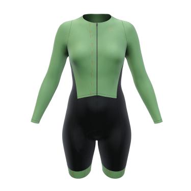 Imagem de Macaquinho Feminino Manga Longa Márcio May Sport Pistache