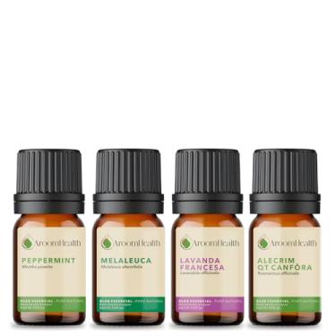 Imagem de Kit 4 óleos essenciais - Lavanda, Alecrim, Peppermint e Melaleuca - 5 ml cada
