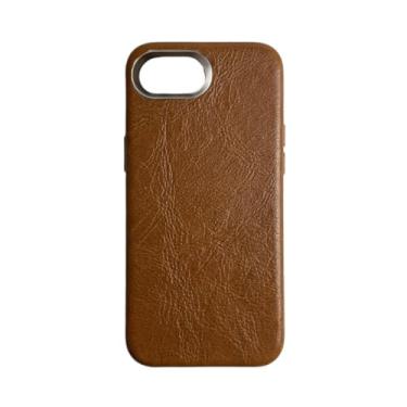Imagem de Genérico, Capa Case iPhone 16E Courino Premium Luxo Slim Fino Cor:Marrom