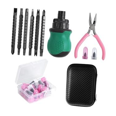 Imagem de KiBcsLic Kit de reparo de pneus com 29 pregos de borracha, kit de remendos de emergência para pneus de carros, tratores e bicicletas. Fácil de usar e ideal