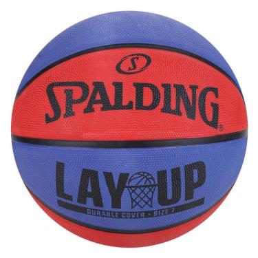 Imagem de Bola De Basquete Spalding-LayUp-Borracha-Azul/Vermelho-Tam 7-Unissex