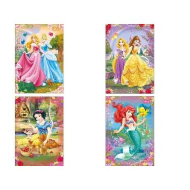 Imagem de Caderno Universitário 80 fls Princesas Brochura Capa Dura Tilibra