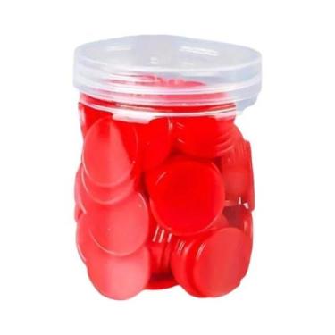 Imagem de Fichas Plásticas Multicores (100 Unidades) Para Contagem  Material Did