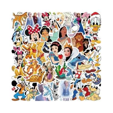 Imagem de Adesivos Da Princesa Disney 50pcs, Branca De Neve, Ariel, Belle, Decal