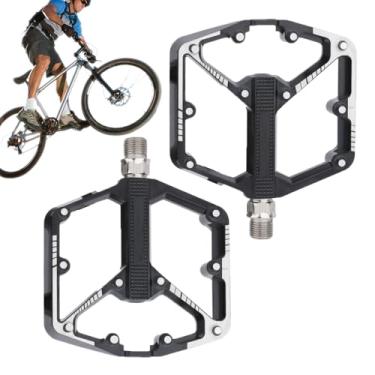Imagem de Pedais de bicicleta, peça de reposição plana antiderrapante - Pedal de bicicleta de montanha para viagens | para ciclismo, viagens ao ar livre, caminhadas, exercícios, equitação, treinador, homens e