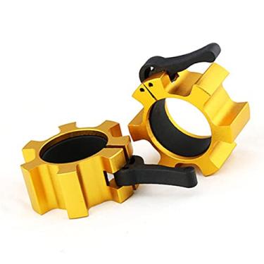 Imagem de SPYMINNPOO Bloqueio de Colarinho de Barra, Trava de Liberação Rápida para Treinamento Fitness, Musculação, Clipes de Liga de Alumínio para Treino de Academia, 2 Peças de 50mm (#3)