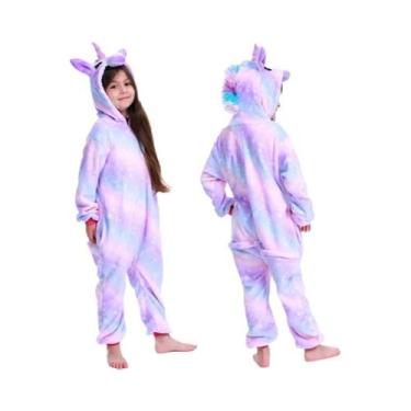 Imagem de Conjunto De Pijamas Kigurumi Unissex Para Crianças, Unicórnio Panda, M