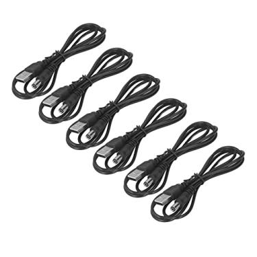 Imagem de Generic Cabo de Alimentação de Conector DC 5V Terminais de Cobre Duráveis ​​USB para Plugue DC para Dispositivos Pequenos, Adequado para Câmeras, Tablets, 6 Unidades Pretas