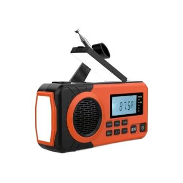 Imagem de Rádio Solar Portátil - Multifuncional com Manivela | Receptor AM/FM com Lanterna para Viagem, Casa e Atividades ao Ar Livre - Equipamento de Recepção de Transmissão