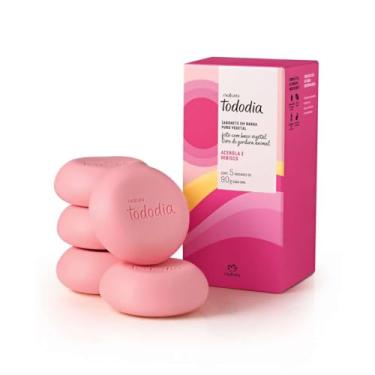 Imagem de Sabonetes em Barra Natura TodoDia Acerola e Hibisco 5 Unit de 90g