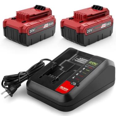 Imagem de Carregador de bateria Combo TREE.NB, porta 20V 6.0Ah. Cabo