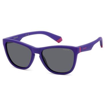Imagem de Óculos de Sol Polaroid Pld 8056/S 1JZ - Violeta 49 - Infantil-Feminino