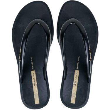 Imagem de Tamanco Fem Anabela Ipanema Anatomico Leve Esporão Fascite, Preto, 37