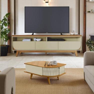 Imagem de Conjunto Yara Opala C- Mesa De Centro Nevada Cumaru-opala