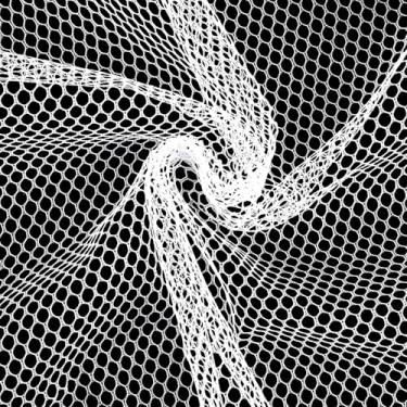 Imagem de Tecido de malha branca de 149 x 139 cm ligeiramente elástico rede de malha macia tecidos de rede cortáveis malhas para projetos de costura, sacola de compras, mochila, bolso e alças e redes roupas