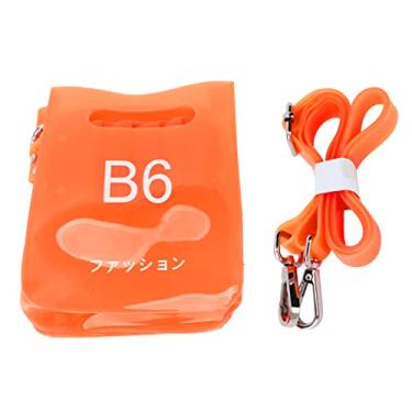 Imagem de SIWOTED Bolsa de cabeleireiro e barbeiro, cinto ajustável, bolsa de tesoura, coldre com cinto de ombro para cabeleireiros, cabeleireiros (Laranja)