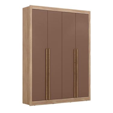Imagem de Guarda-roupa Em Mdp 4 Portas Maxel Cannes Capucc/terrac