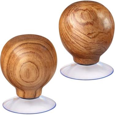 Imagem de SAVINA Puxador de régua - Cabo de madeira com forte aderência com ventosa - Suporte de régua acolchoado confortável para patchwork, costura, corte e artesanato para Quilters (2)