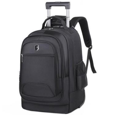 Imagem de Mochila Viagem Escola Haste Dupla Rodinhas Resistente Tam. G Mod. L - 