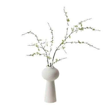 Imagem de KEG801302 Flores falsas simulação de flores mesa de jantar armário TV decoração ramos de salgueiro neve decoração de mobiliário doméstico