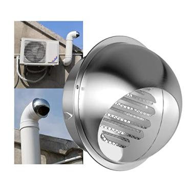 Imagem de XIAOQR Tampa de ventilação para ventilação do secador de ventilação, aço inoxidável 304, saída de ar, extrator externo, grade de parede, tampa de saída de ventilação, fácil de limpar e manter