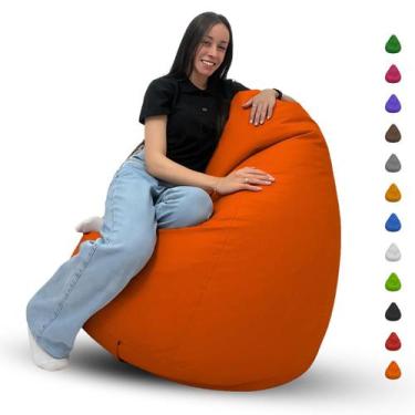 Imagem de Puff Pera Gigante Cheio Grande Para Eventos Escritório Descanso Almofa