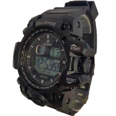 Imagem de Relogio Masculino Preto de Pulso Militar TikTok Moda 2025 - Bollfendo