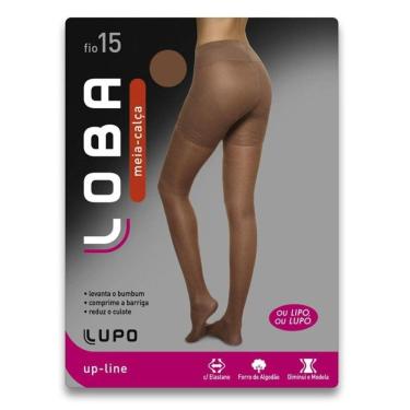 Imagem de Meia calça feminina up line levanta bumbum fio 15 modeladora Loba Lupo 5895