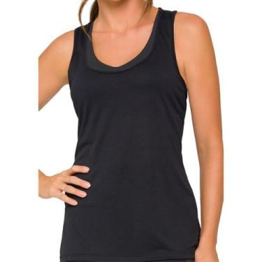 Imagem de Camiseta Feminina Esportiva Regata Dryfit Selene 20850, M, Preto