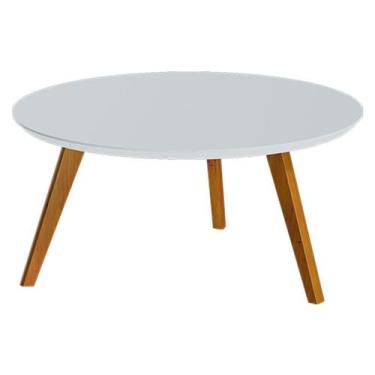 Imagem de Mesa de Centro Classic Redonda Branco Acetinado - Imcal