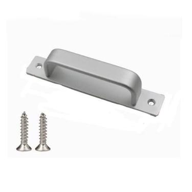 Imagem de Maçaneta de porta autoadesiva de liga de alumínio, tração de hardware montada na superfície, ferramenta multiuso para portas deslizantes de vidro de varanda de madeira(150mm)