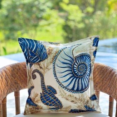 Imagem de Capa Almofada Impermeável Área Externa Fundo do Mar 45x45 - AMOFADAS