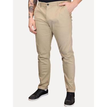 Imagem de Calça Tommy Hilfiger Masculina de Sarja Brooklyn Marrom Claro-Masculino