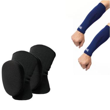 Imagem de Kit Volei Joelheira Acolchoada e Manguito Curto Voleibol Kanxa-Unissex