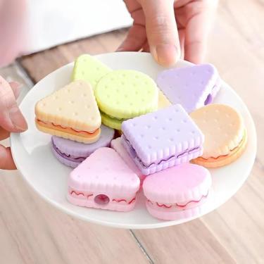 Imagem de Apontador De Lápis Criativo Em Formato De Biscoito Lytwtw - Material E