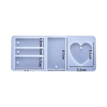 Imagem de Molde De Silicone Em Forma De Coração, Folha E Lua Para Resina Epóxi, 