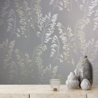 Imagem de Papel de Parede Jackie Folhagem Cinza 6819-20