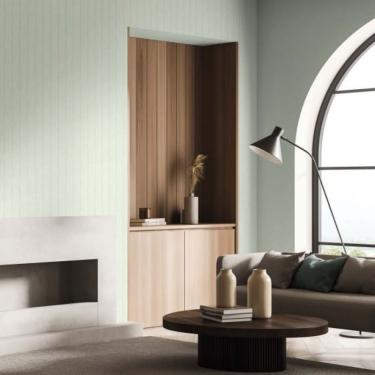 Imagem de Papel de Parede Sheilas Listrado Verde 34405