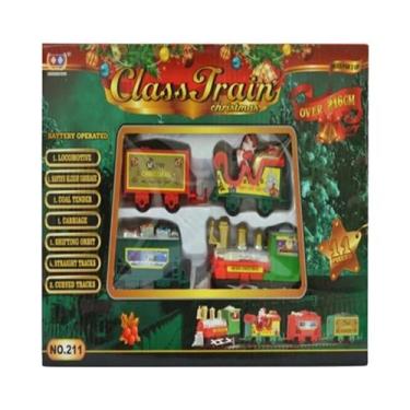 Imagem de Trem Elétrico De Natal Com Som E Luz, Decoração De Carro De Trem Com T