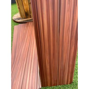 Imagem de Kit 09 Placa De Forro Pvc Jatobá Imbuia Amadeirado 1.00x0.20 - Ziom Tr