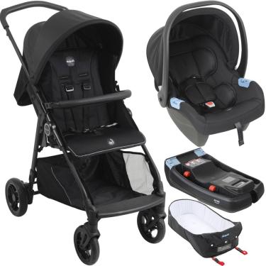 Imagem de Carrinho de Bebe Moises Bebe Conforto Base Burigotto Lui 22 Grafite