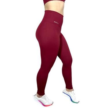 Imagem de Calça Legging Básica Casual Suplex Academia Vermelho - ElementFit, GG 