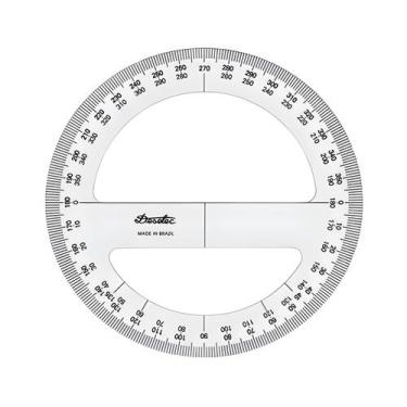 Imagem de Transferidor Acrílico 3mm360º 10cm Trident Modelo 8310