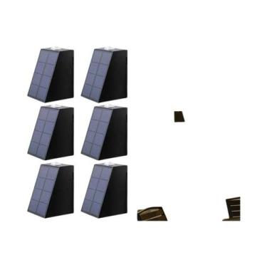 Imagem de Luzes de Parede Solares LED à Prova d'Água para Jardim, Pátio, Escadas
