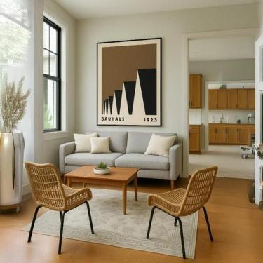 Imagem de Quadro Canvas Factory Roofs 70X50Cm Mold Preta - Quadros On-Line