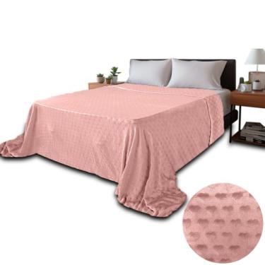 Imagem de COBERTOR CASAL FLANNEL CORAÇÃO 2,50/2,60 M 1 PEÇA  Aconchego e Elegânc
