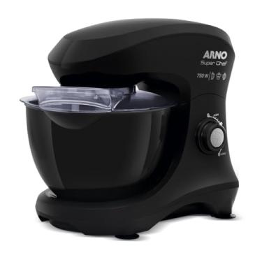 Imagem de Batedeira Planetária Arno Superchef 750W 5 litros 15 velocidades Preta 220V KM01