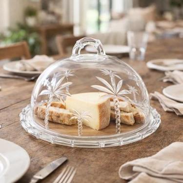 Imagem de Queijeira Trancoso em Vidro Transparente com Tampa 20cm - Hauskraft