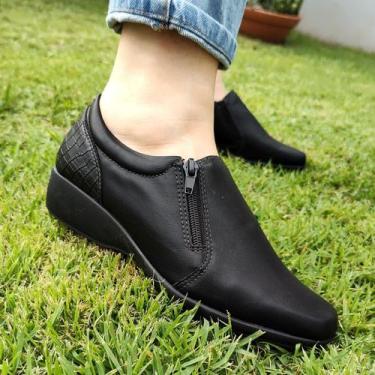 Imagem de Sapato Feminino Super Conforto Firezzi 213005, Preto, 38